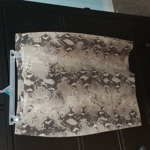 The Limited snake skin print pencil skirt